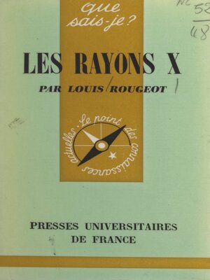 cover image of Les rayons X